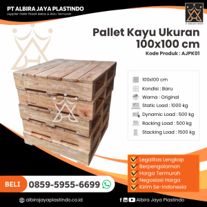 Pallet Kayu Ukuran 100x100 cm[AJPK01]