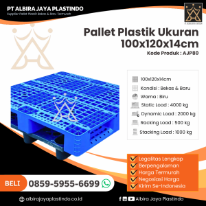 Pallet Plastik Baru & Bekas 100x120x14[AJP80]
