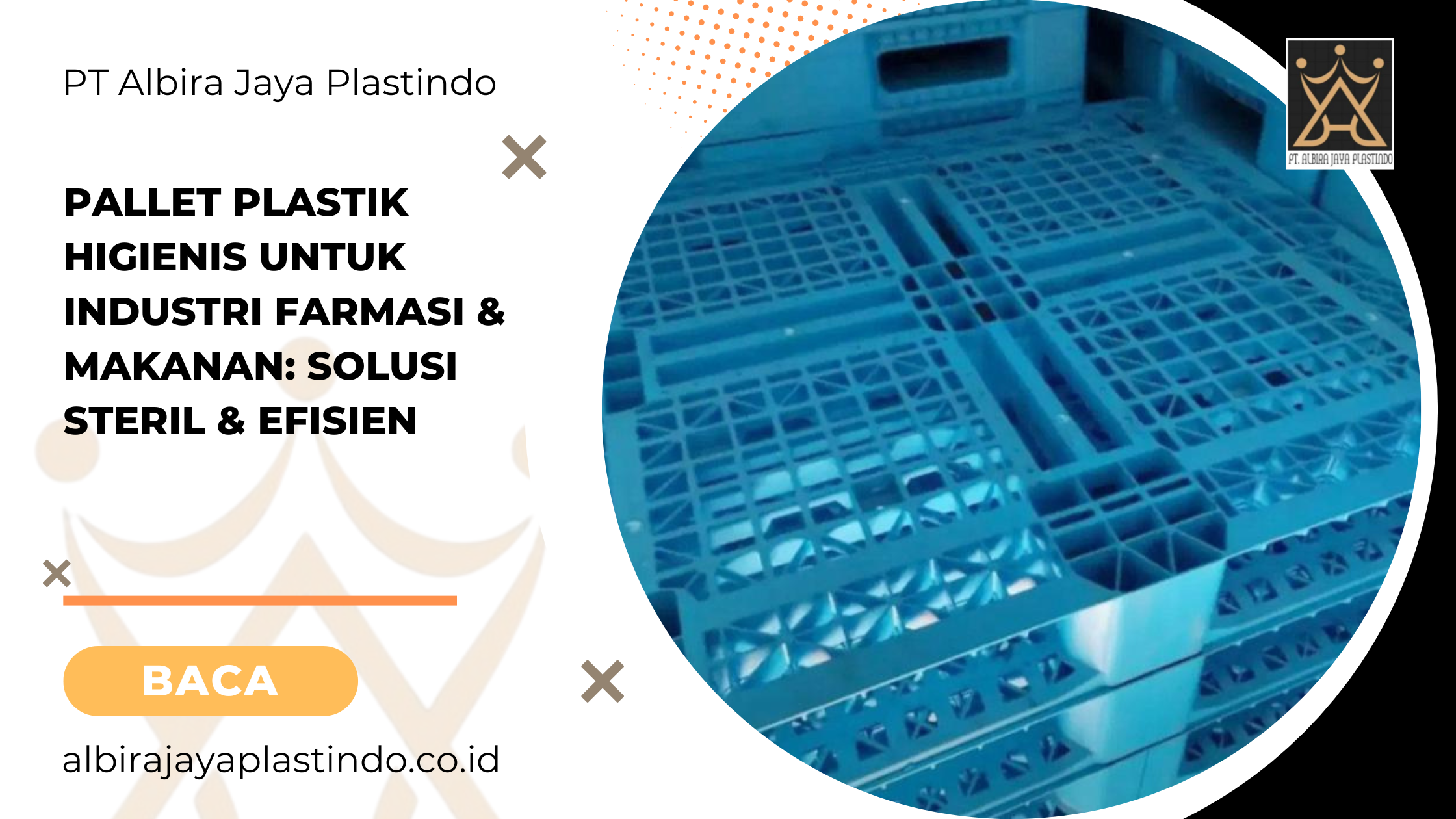 Pallet Plastik Higienis untuk Industri Farmasi & Makanan Solusi Steril & Efisien