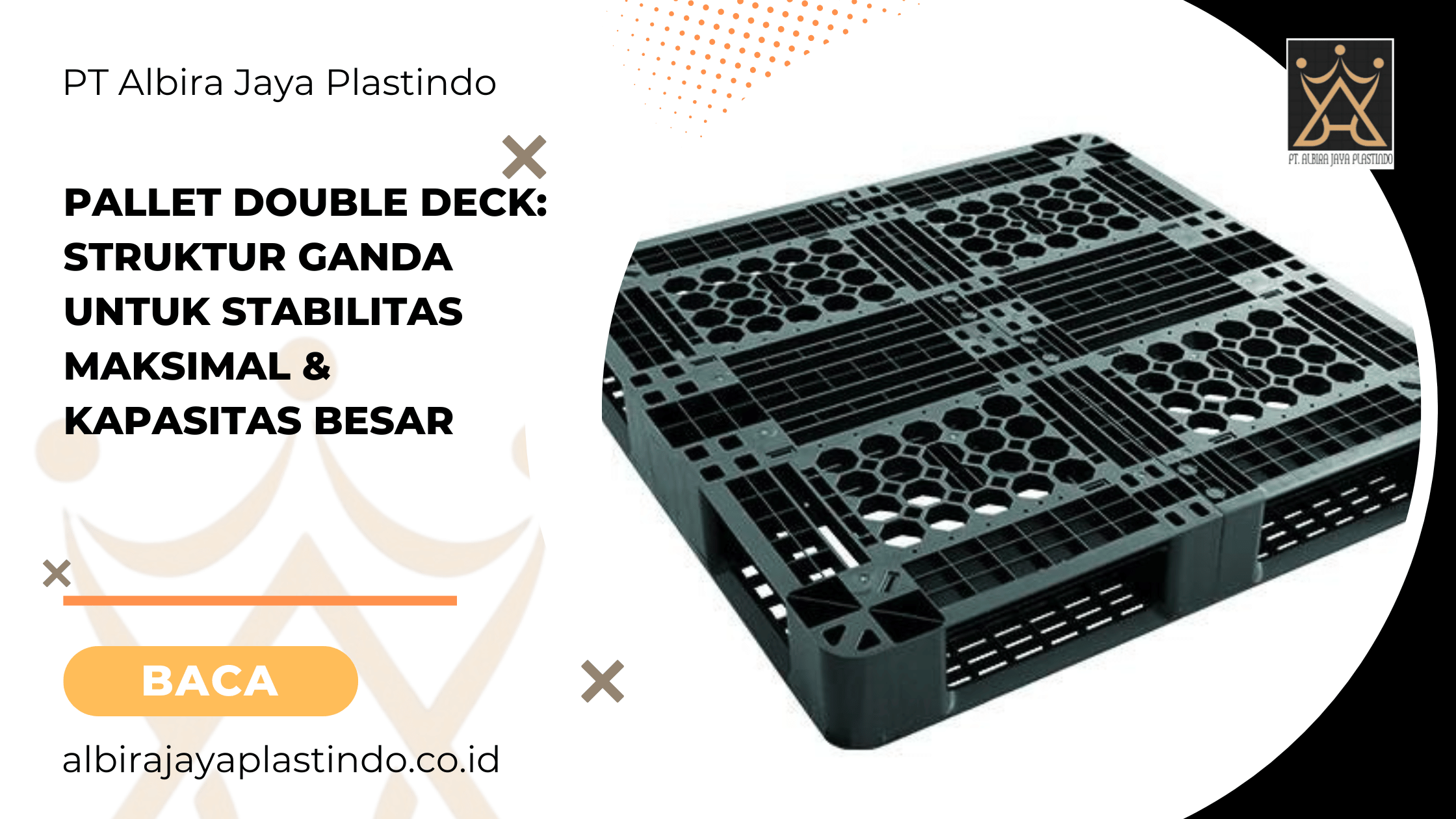Pallet Double Deck_ Struktur Ganda untuk Stabilitas Maksimal & Kapasitas Besar