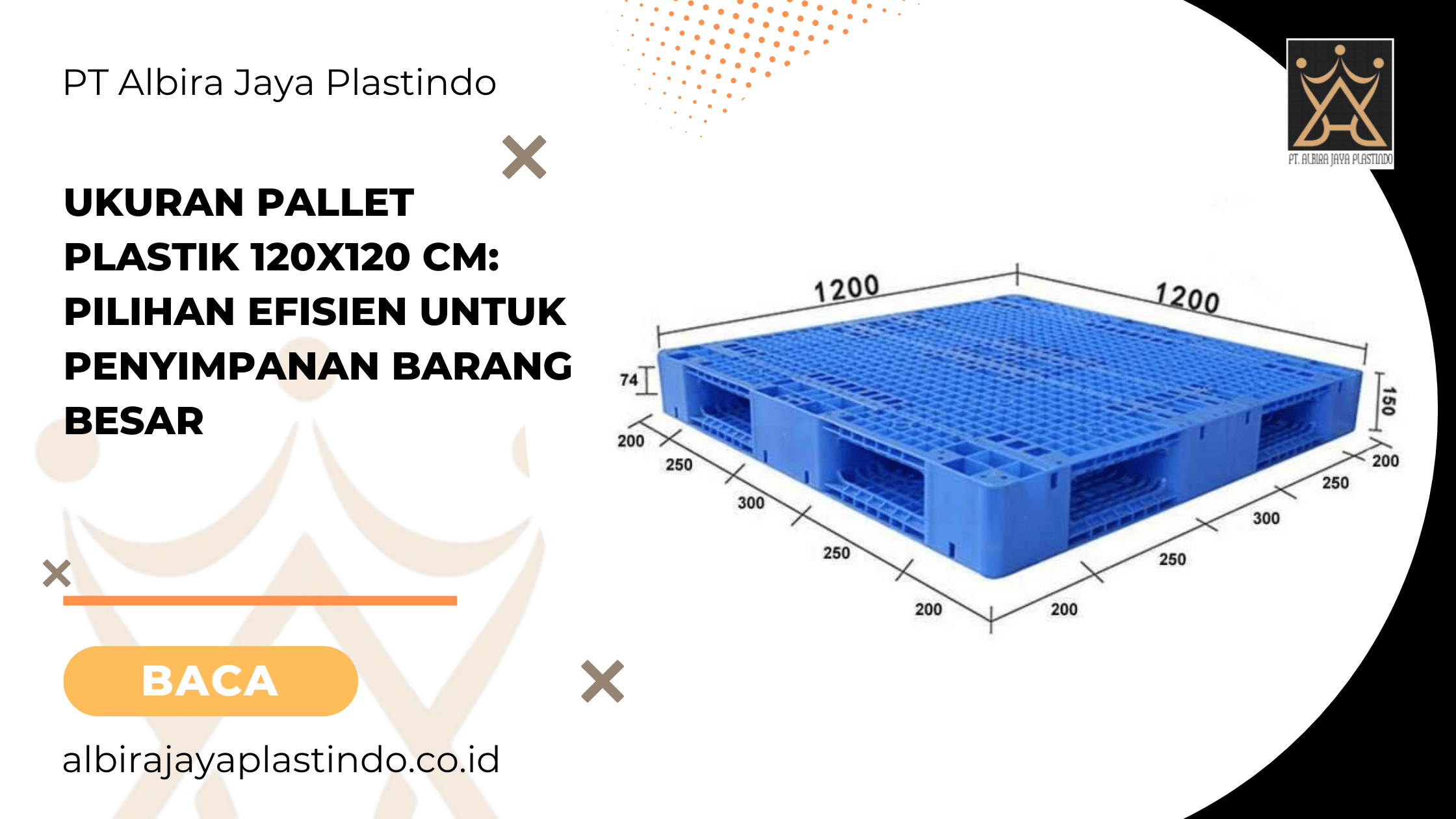 Ukuran Pallet Plastik 120x120 cm: Pilihan Efisien untuk Penyimpanan Barang Besar