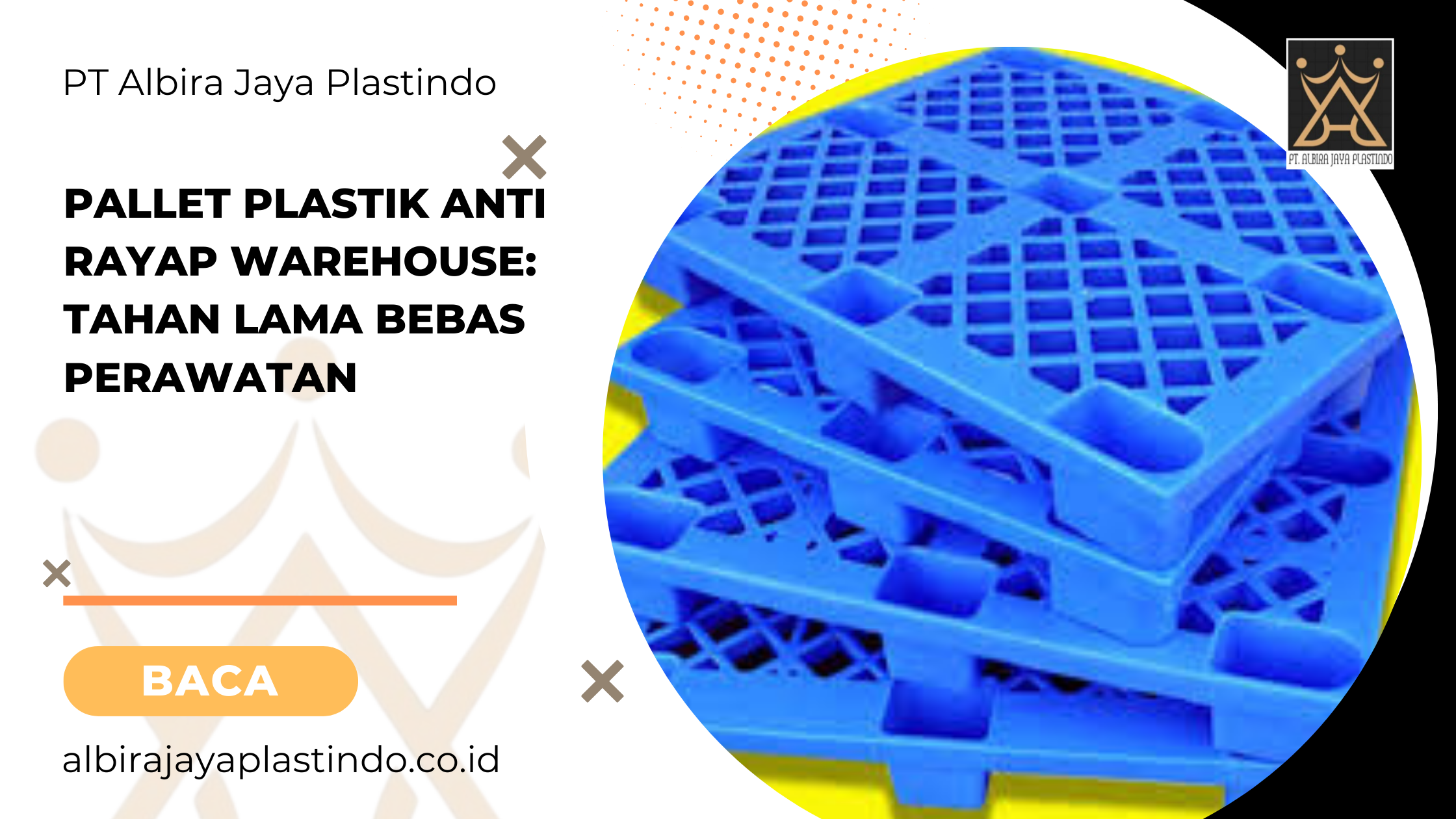 Pallet Plastik Anti Rayap Warehouse_ Tahan Lama Bebas Perawatan