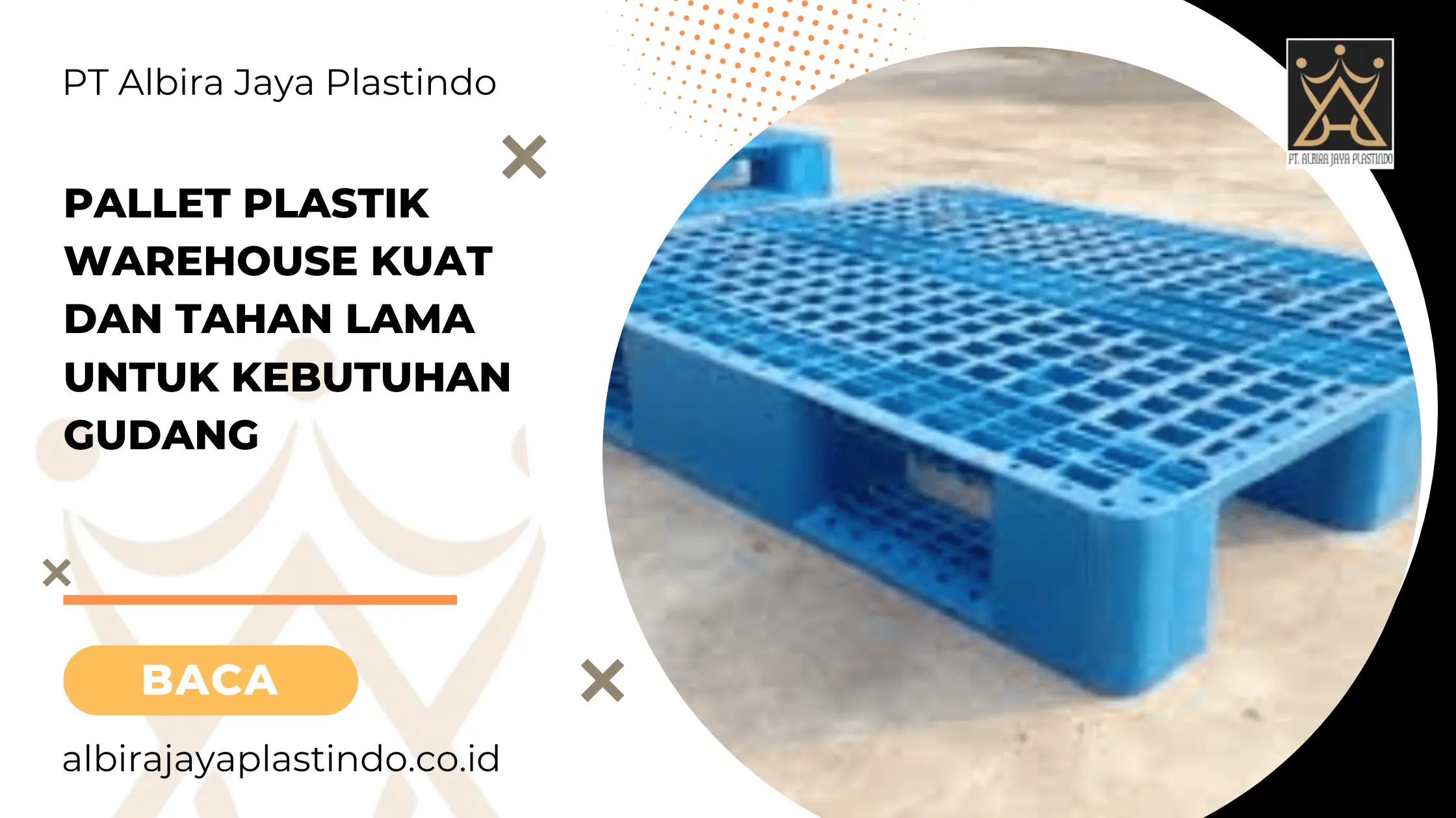 Pallet Plastik Warehouse Kuat dan Tahan Lama untuk Kebutuhan Gudang
